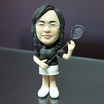 羽毛球公仔娃娃-女生公仔娃娃